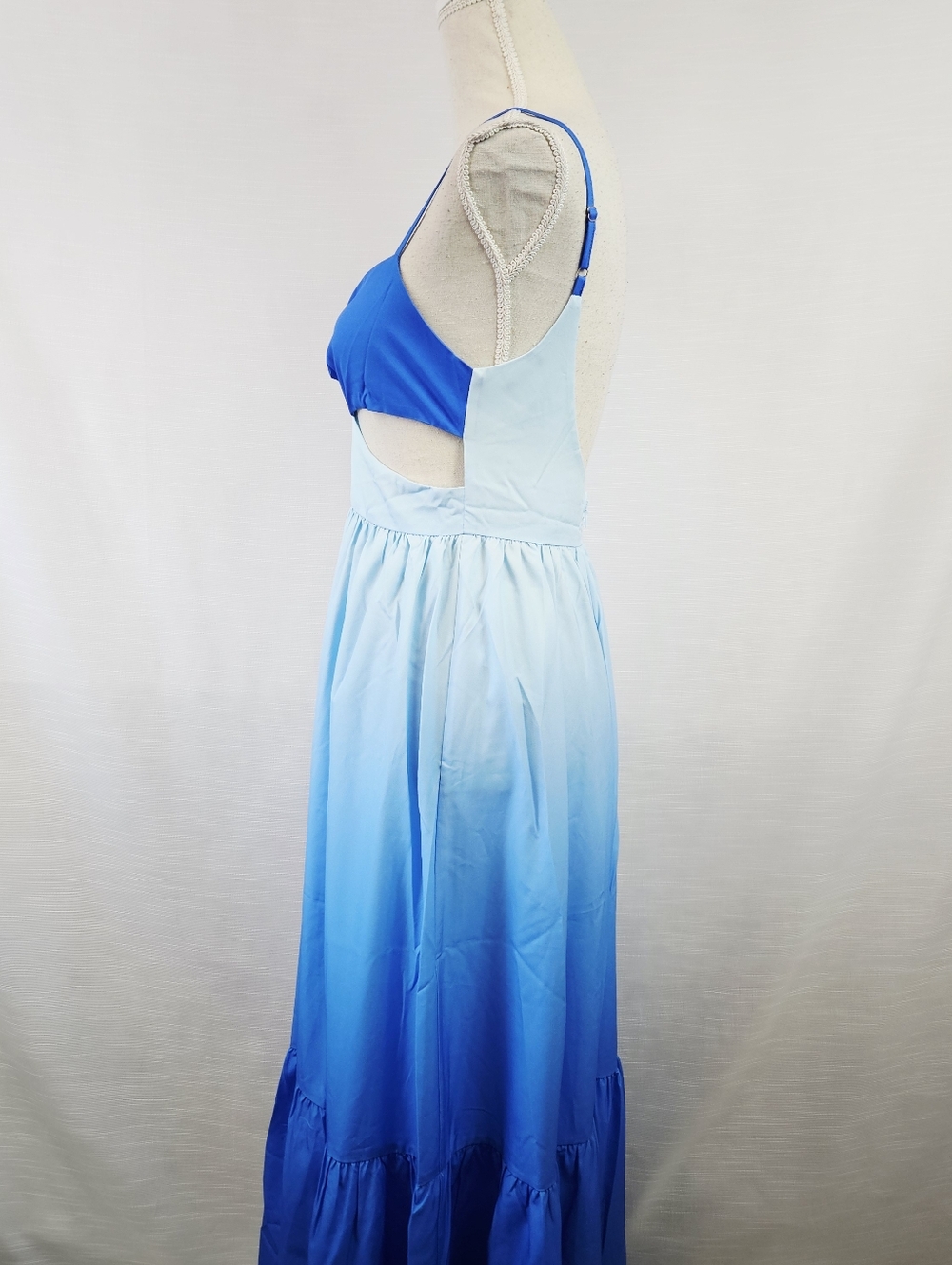 NWT Commense Backless Cutout Cami Ombre Maxi Dress size Small - Picture 8 of 12